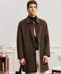 camel hair wool cashmere lapel coat　SH2559