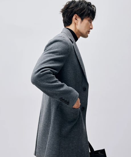 wool mid-length coat jacket　SH2435