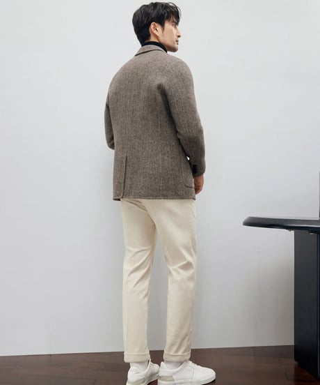 herringbone wool casual jacket /2color　SH2198