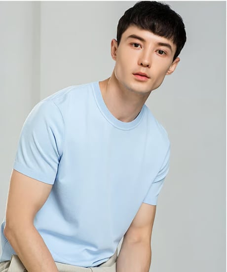 round neck pile t-shirt /6color　SH2419