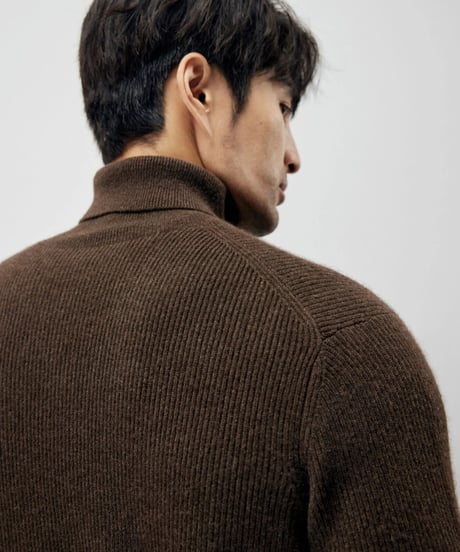 yak slim high neck sweater /2color　SH2214