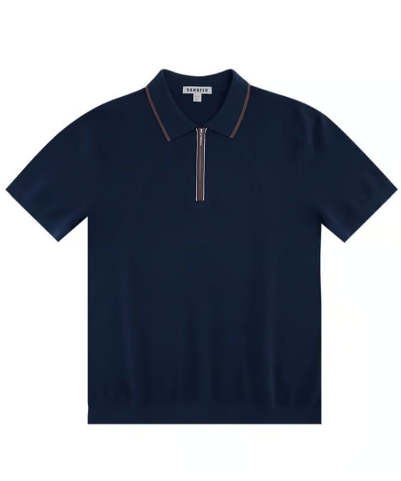 half-zip polo shirt /2color SH2533 | SANHEER