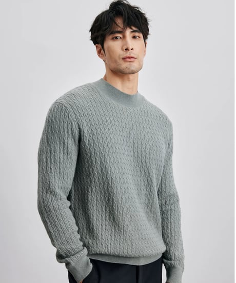 wool cashmere high neck sweater　SH2406