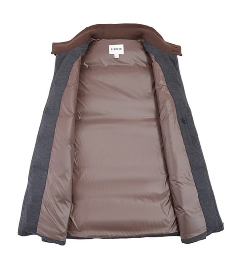 modal wool white goose down vest /2color　SH2403
