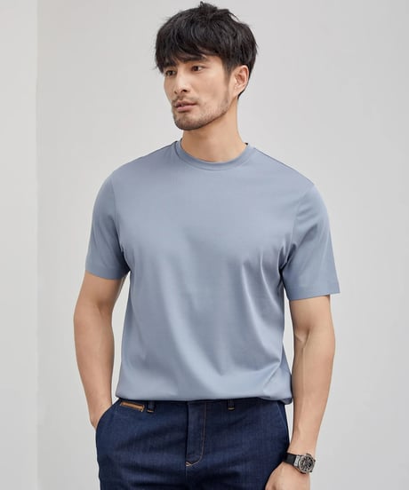 basic round neck t-shirt /4color　SH2519