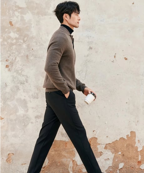 velvet stretch casual pants /2color　SH2389
