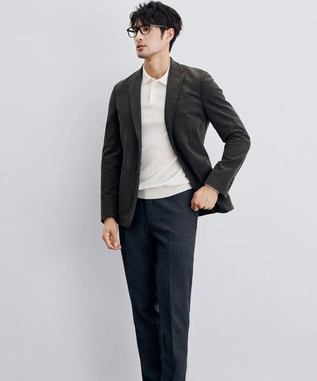 corduroy slim casual jacket /2color　SH2314