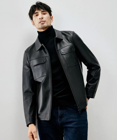 sheepskin leather jacket　SH2272