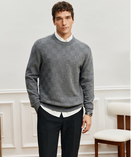 sweater cardigan round neck wool /3color　SH2571