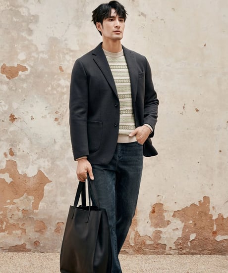 fair isle jacquard cashmere wool sweater　SH2342