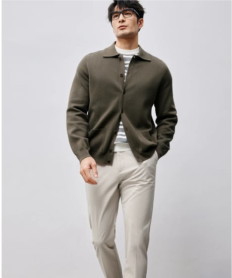 cotton knit cardigan jacket /2color　SH2463