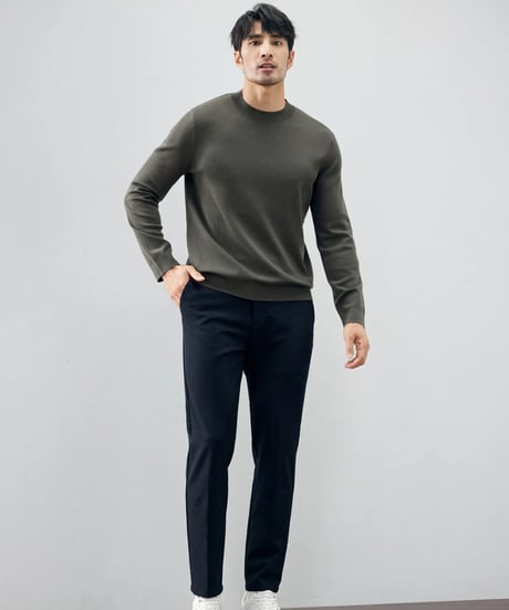 wool high neck sweater /4color　SH2258
