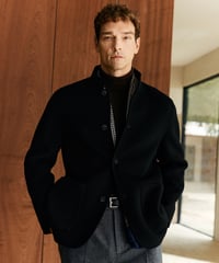 stand collar wool cashmere jacket　SH2618