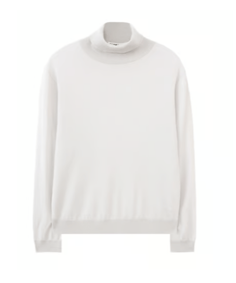 sweater turtleneck washable wool business /7color　SH2598