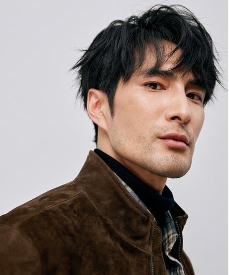 suede leather jacket with white goose down /2color　SH2594