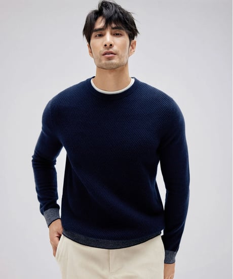 round neck sweater cashmere 100%　SH2167