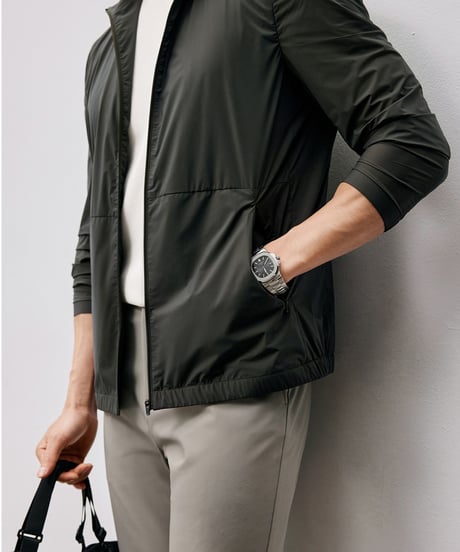 stand collar uv jacket /2color　SH2505