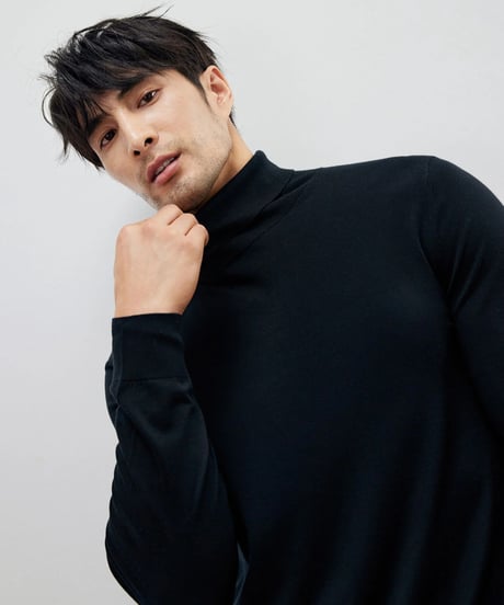 merino wool turtleneck sweater /3color　SH2196
