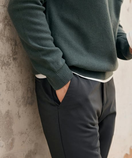 Cashmere wool lapel sweater /2color　SH2388
