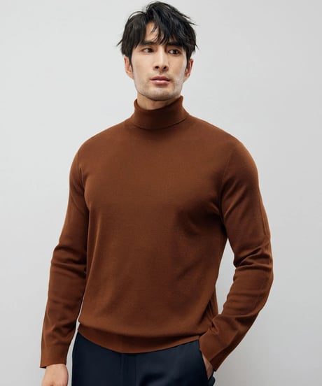 wool turtleneck sweater /4color　SH2213