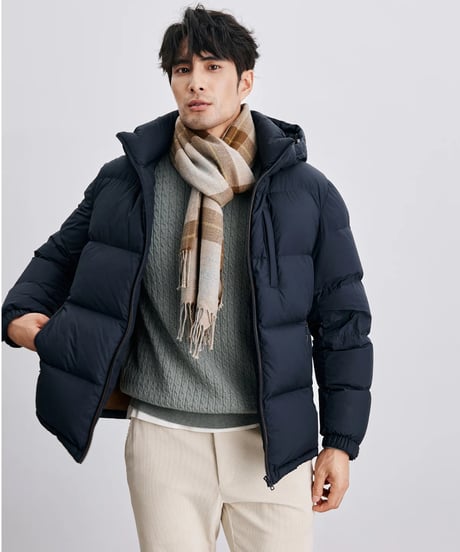 white goose short down jacket　SH2429