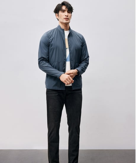 stand collar uv jacket /2color　SH2505