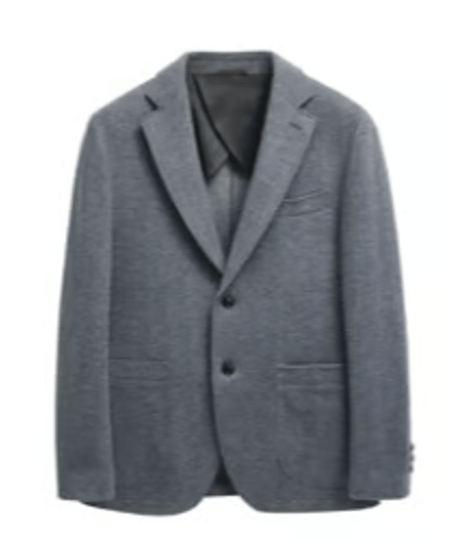 casual blazer knit wool business　SH2567