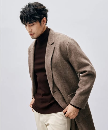 wool mid length coat　SH2444