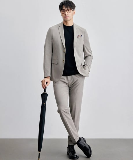 casual pants with single pleats /2color　SH2124