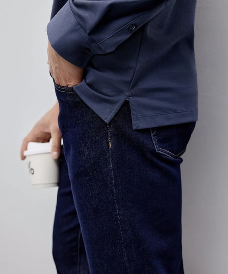 cotton henley collar t shirt /2color　SH2153