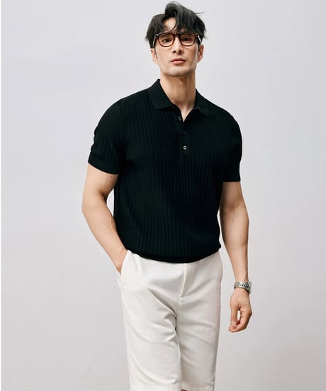 cotton polo shirt /2color　SH2483