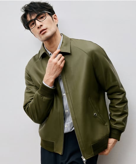 100% sheepskin leather jacket　SH2460