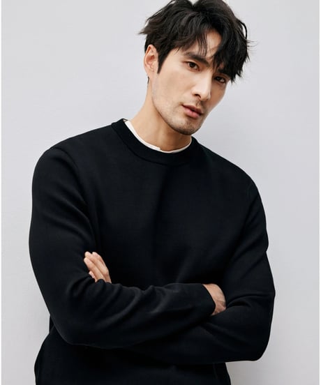round neck sweatshirt /2color　SH2457