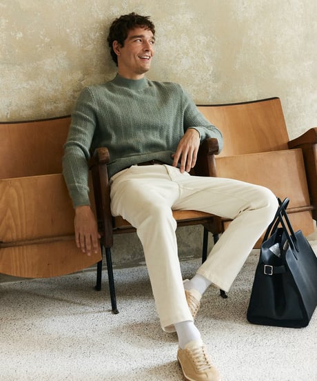 sweater half turtleneck cashmere wool　SH2699