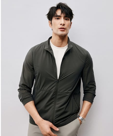 stand collar uv jacket /2color　SH2505