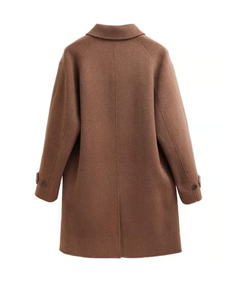 wool mid length coat jacket /2color　SH2379