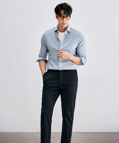 business casual shirt wool /2color　SH2612