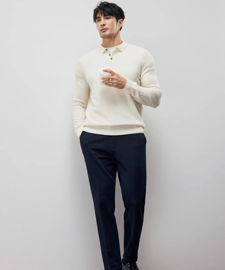 cashmere sweater in original color /2color　SH2215