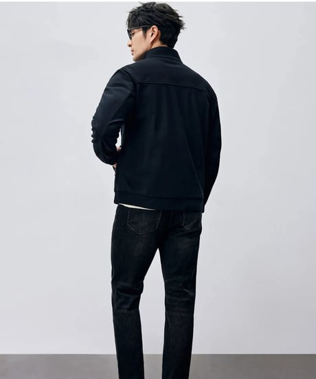 velvet stand-up collar zip-up jacket　SH2438