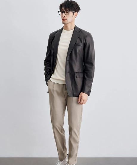 cotton single pleat casual pants　SH2299
