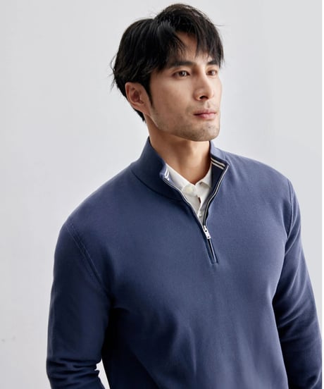 half zip sweater /2color　SH2128