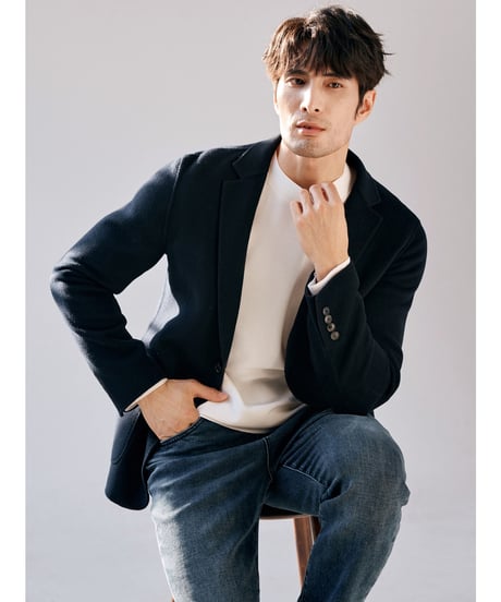 cashmere wool casual jacket /2color　SH2368