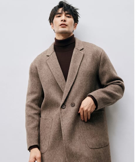wool mid length coat　SH2444