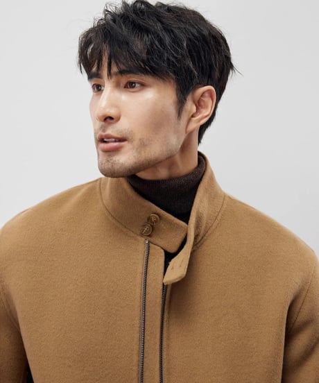 wool stand collar jacket /2color　SH2218