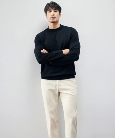 wool high neck sweater /4color　SH2258