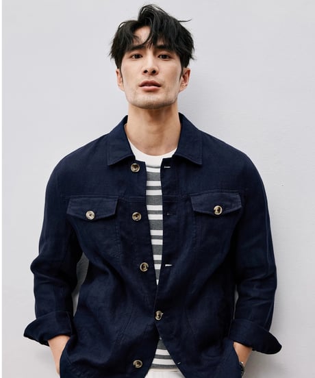 linen denim jacket　SH2485
