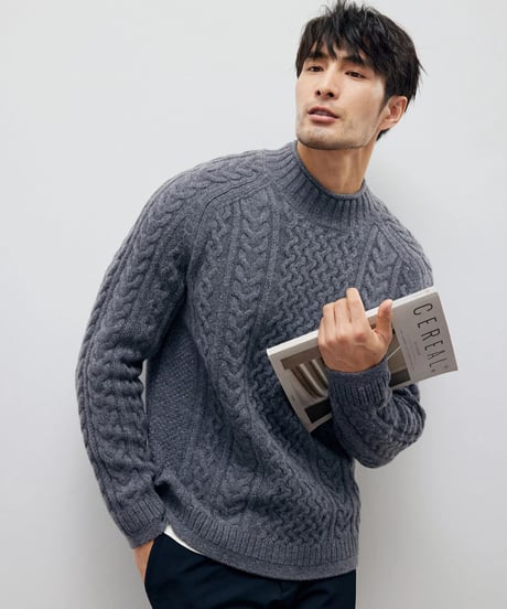 wool high neck sweater /2color　SH2195