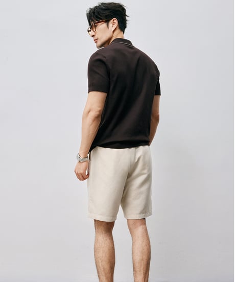 cotton knit polo shirt /2color　SH2534