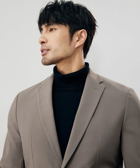 stretch slim single jacket /2color　SH2238