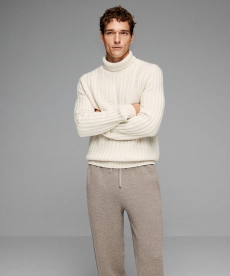 sweater turtleneck cashmere shirt /2color　SH2683